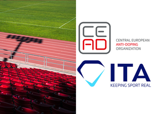 Picture of stadium and logo of ITA and CEADO